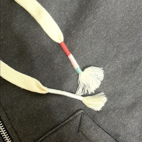 Wildfox Lucid Dreamer Hoodie NWT front zip charcoal multi graphics size  XL - Picture 6 of 7